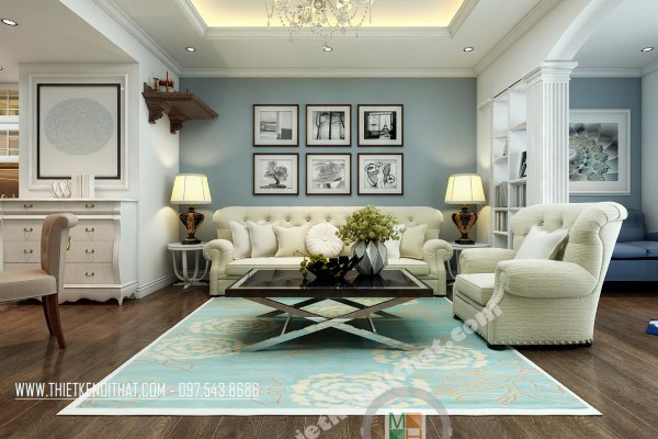  Thiết kế nội thất chung cư tân cổ điển TimesCity