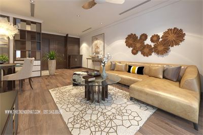 Thiết kế thi công nội thất chung cư Gardennia - anh Hải