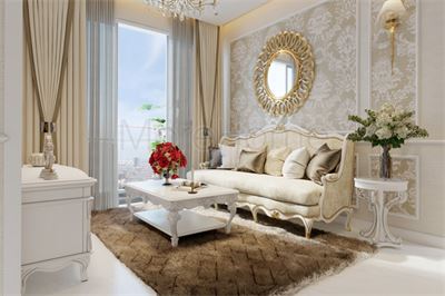 Thiết kế nội thất tân cổ điển căn hộ chung cư Sarimi - Đại Quang Minh