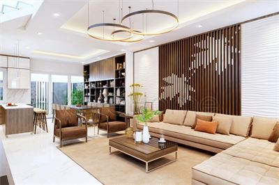 Thiết kế nội thất nhà phố hiện đại tại Palm City