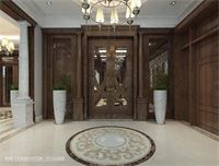 Thiết kế nội thất biệt thự cao cấp gỗ óc chó