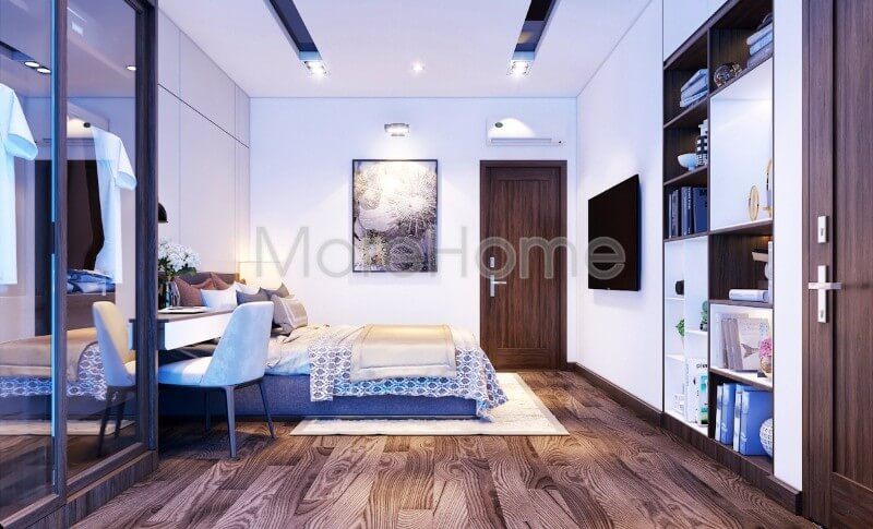 Mẫu giường ngủ bọc sofa hiện đại cho phòng bé trai