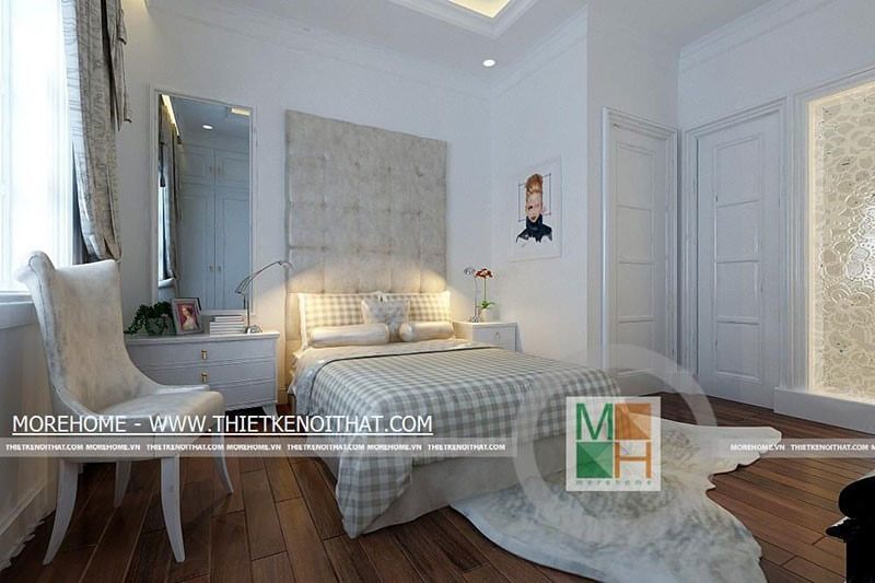 Mẫu giường ngủ bọc nệm đầu giường sang trọng cho phòng ngủ