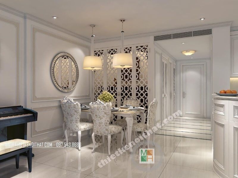 Ấn tượng và lạ mắt với mẫu bàn ăn tân cổ điển
