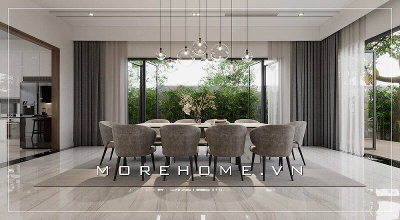 Bạn sẽ phải choáng ngợp với mẫu bàn ăn cao cấp 10 ghế ngồi tạo điểm nhấn nổi bật cho không gian căn nhà