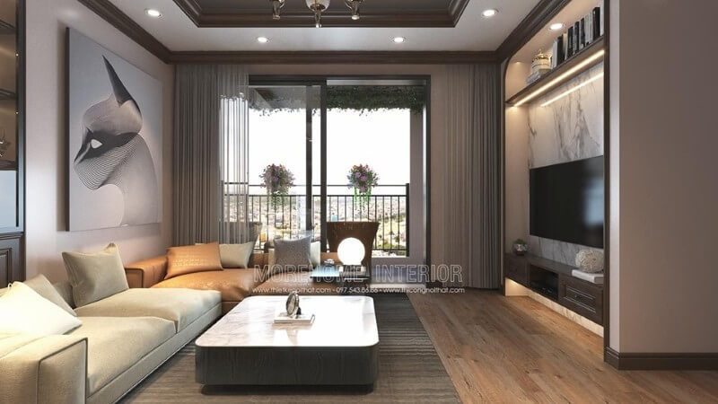 Tranh dán tường phòng khách tinh tế và cuốn hút hơn