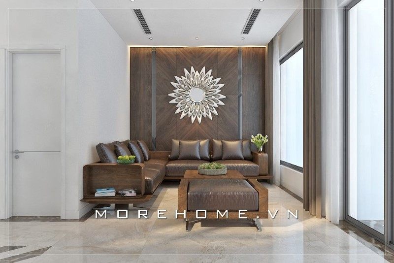 Mẫu thiết kế phòng khách chung cư được thiết kế và sắp xếp theo phong cách hiện đại đang là xu hướng thịnh hành và ấn tượng trong năm nay.